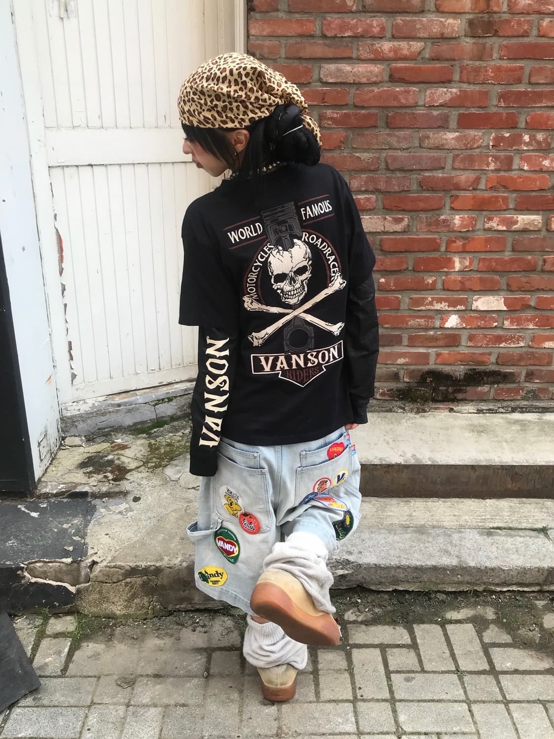 밴슨 레이어드 자수&카모 롱슬리브 상품이미지3