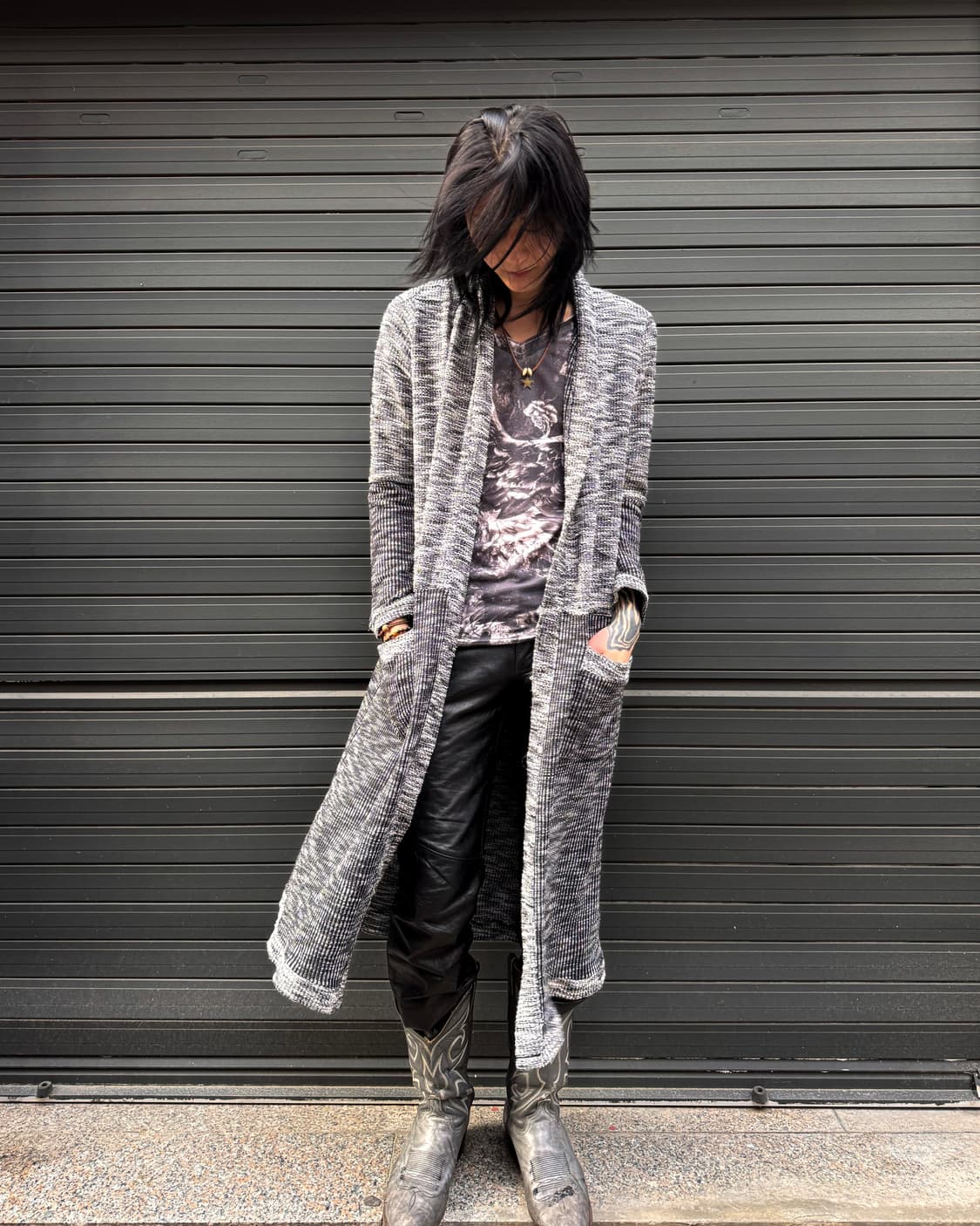Monotone Long Knit Cardigan 상품이미지1