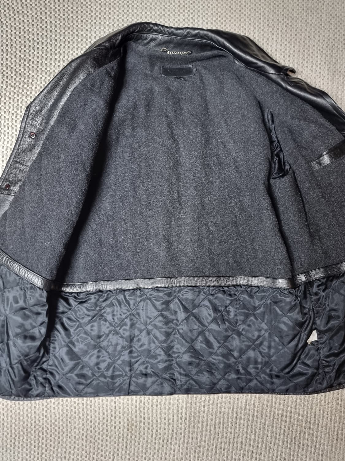 제이크루 jcrew 레더 카코트 블랙 L 상품이미지4