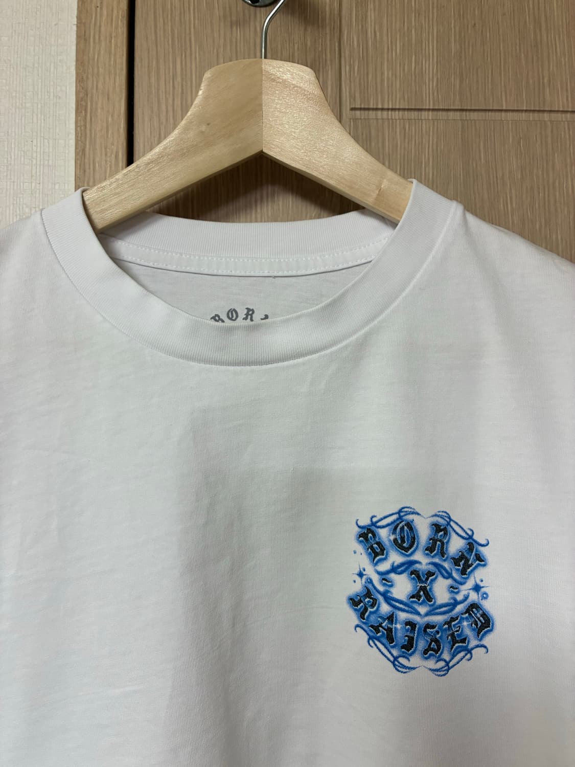 [L]본앤레이즈드 미스터카툰 티셔츠 화이트 상품이미지4
