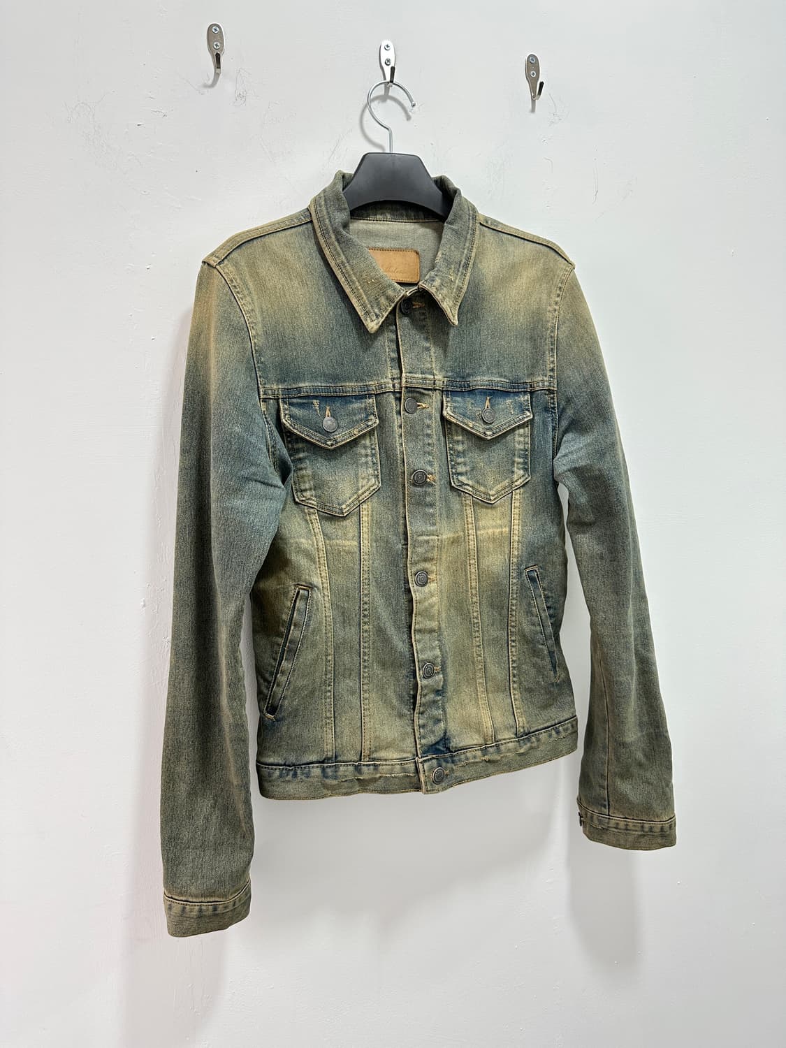 00s washing denim distressed jacket 상품이미지4