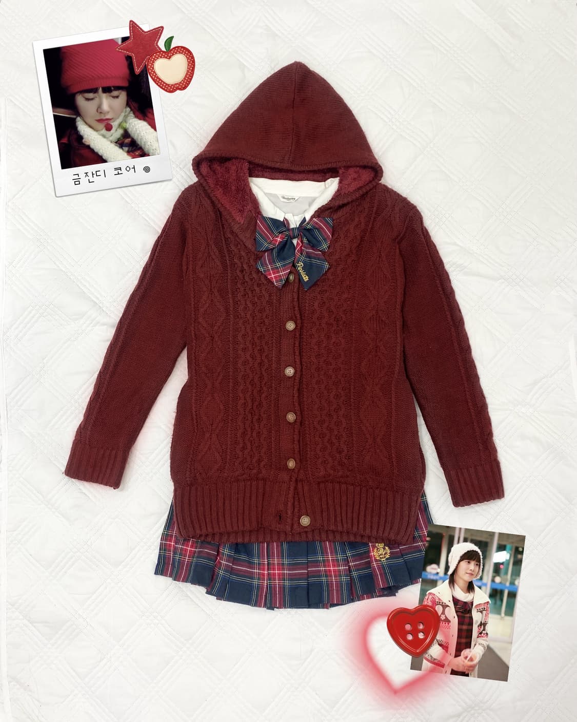 ꒰ঌ 신화고 금잔디 코어 교복 세트 ໒꒱ 상품이미지1