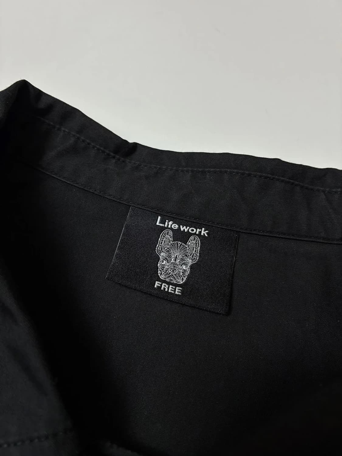 라이프워크 자수로고 오픈 카라 반팔 셔츠 PN8688 상품이미지8