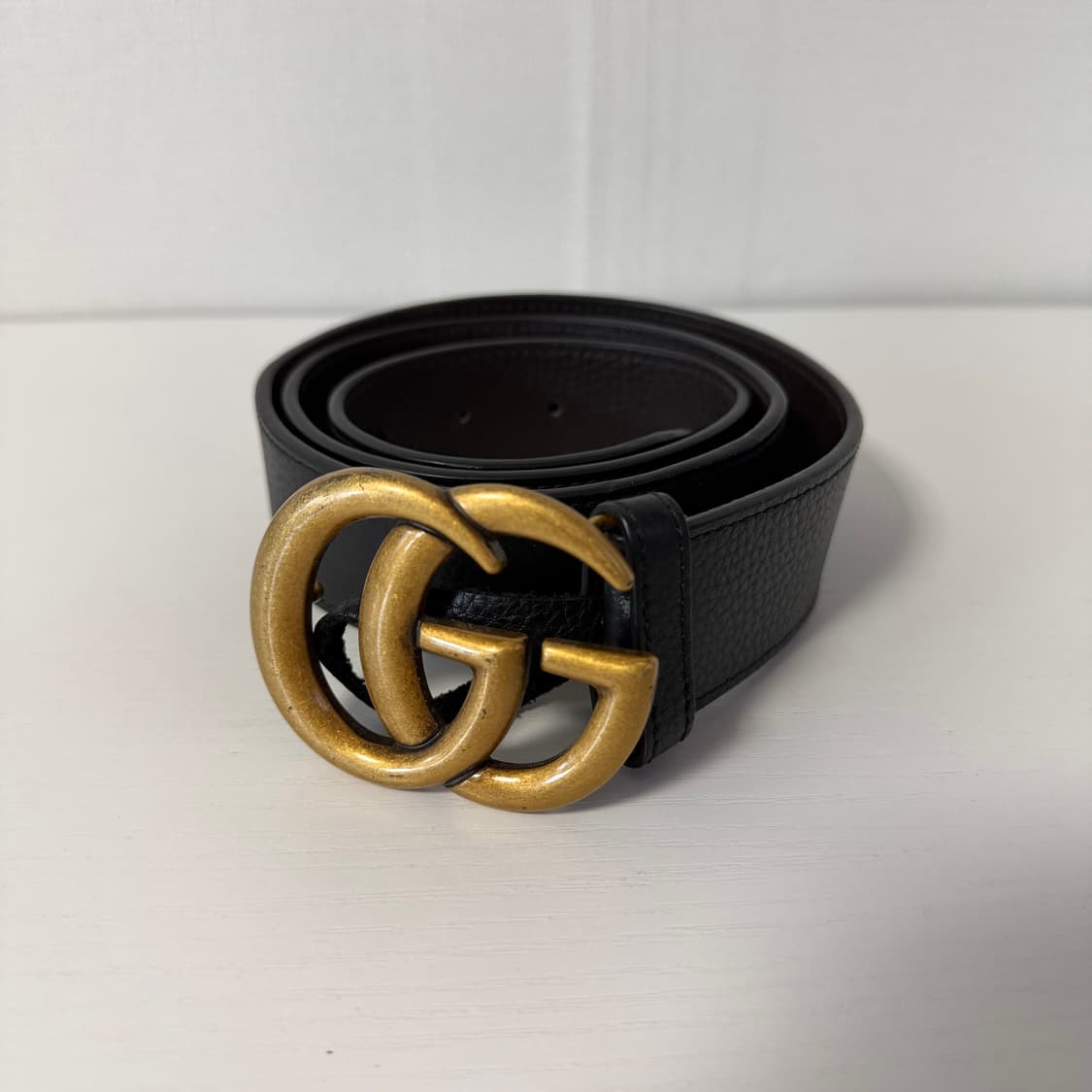구찌 더블G 버클 레더 가죽 벨트 상품이미지1
