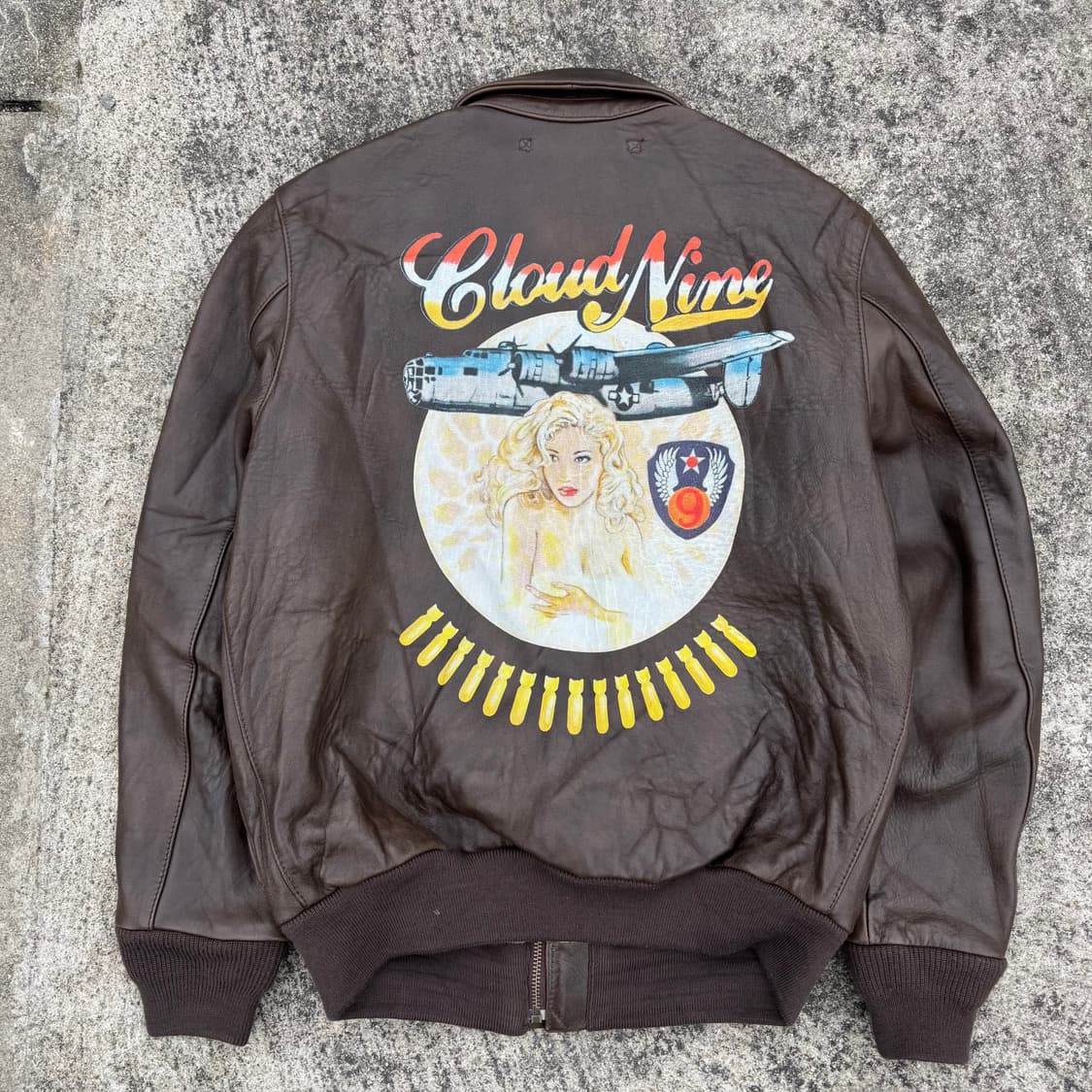 [L] Avirex 아비렉스 핀업걸 A-2 레더 자켓 상품이미지2