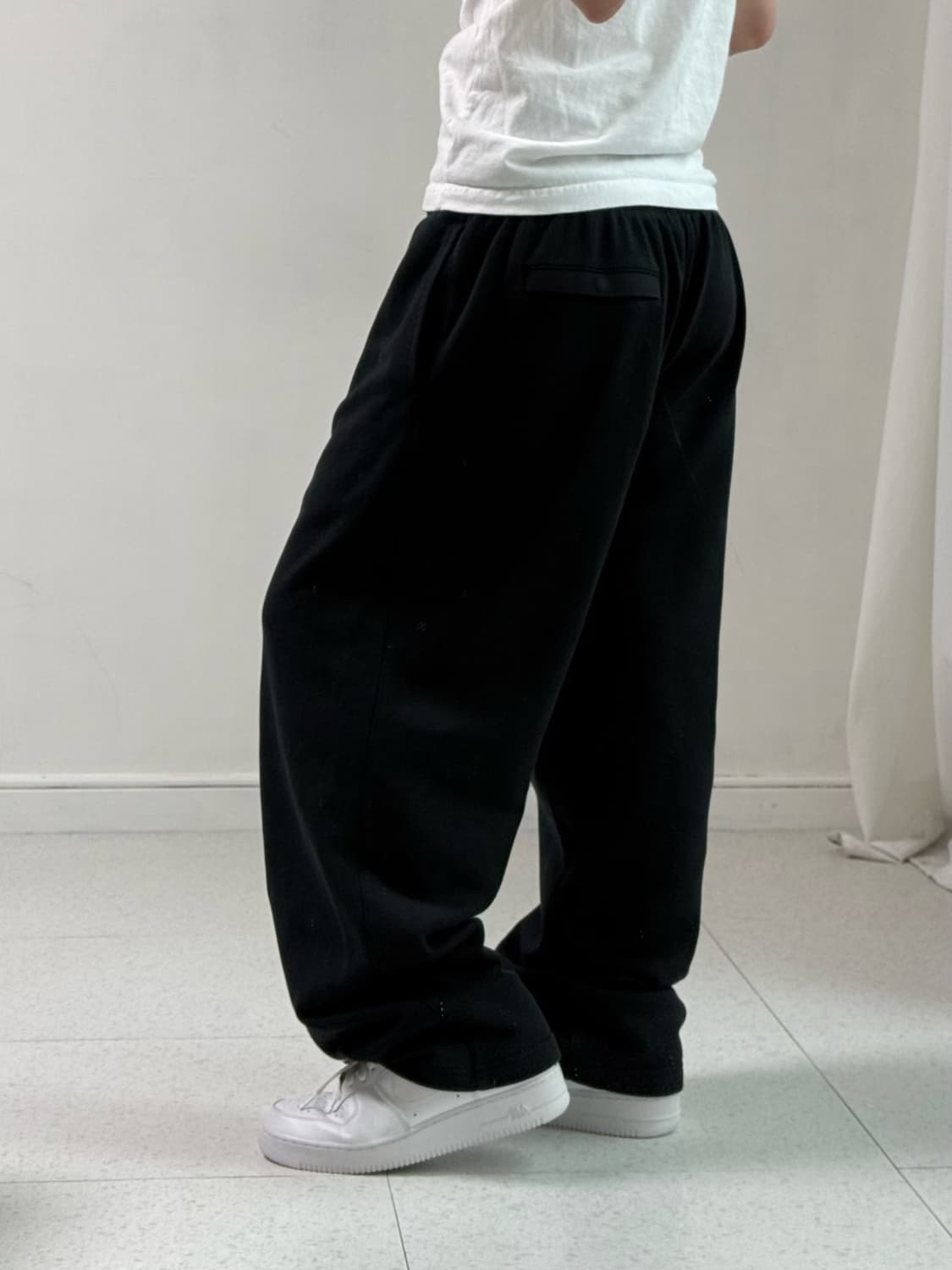 나이키 블랙 코튼팬츠 상품이미지3