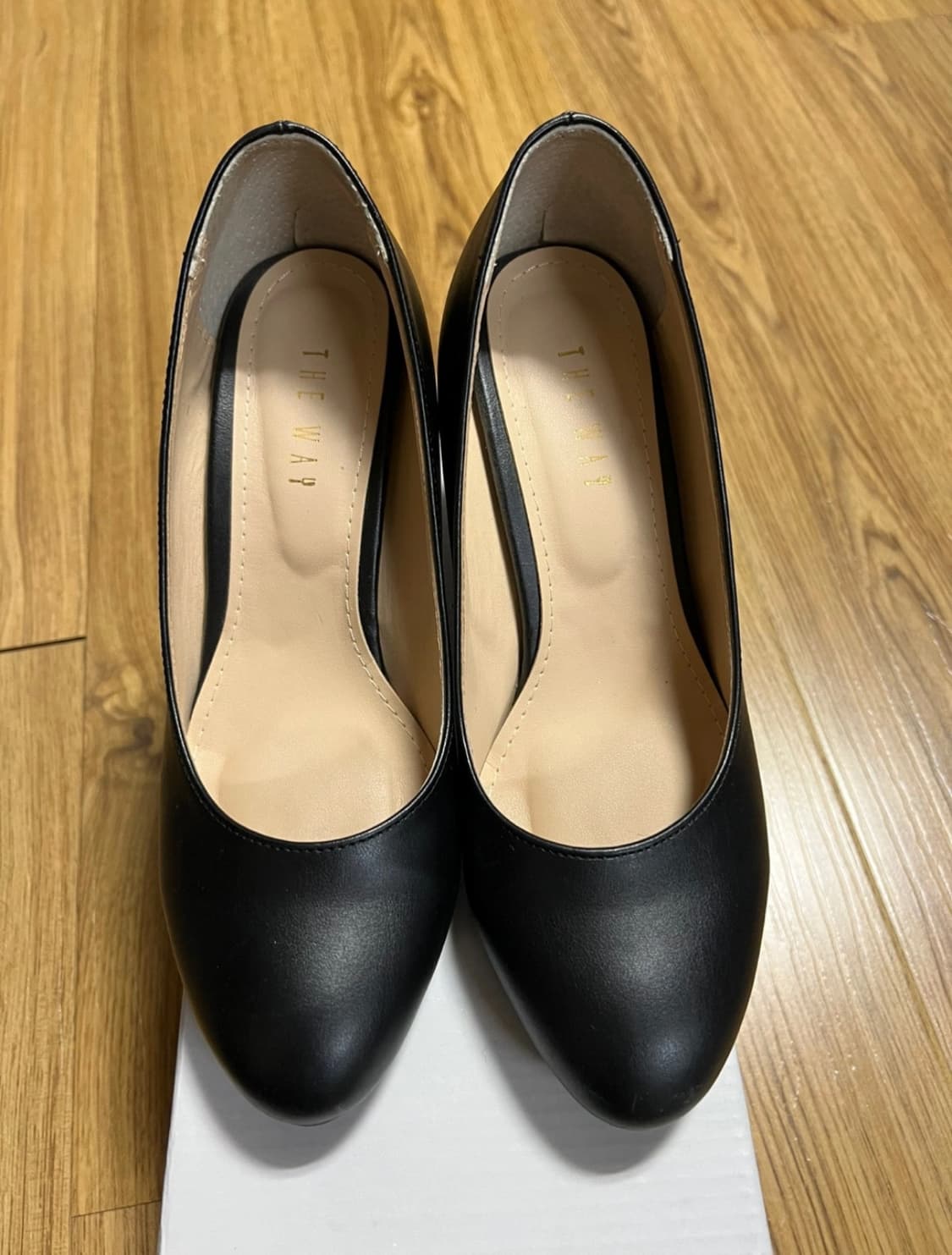 더웨이나인 발편한 블랙 펌프스 정장 구두 5cm 230 상품이미지1