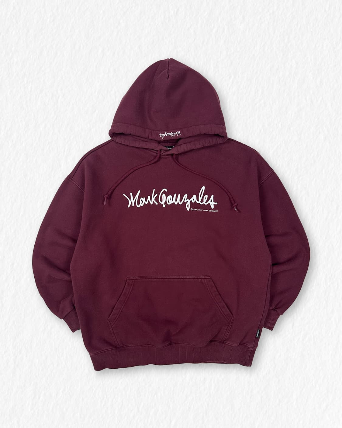 마크곤잘레스 기모 후드티 버건디 상품이미지1