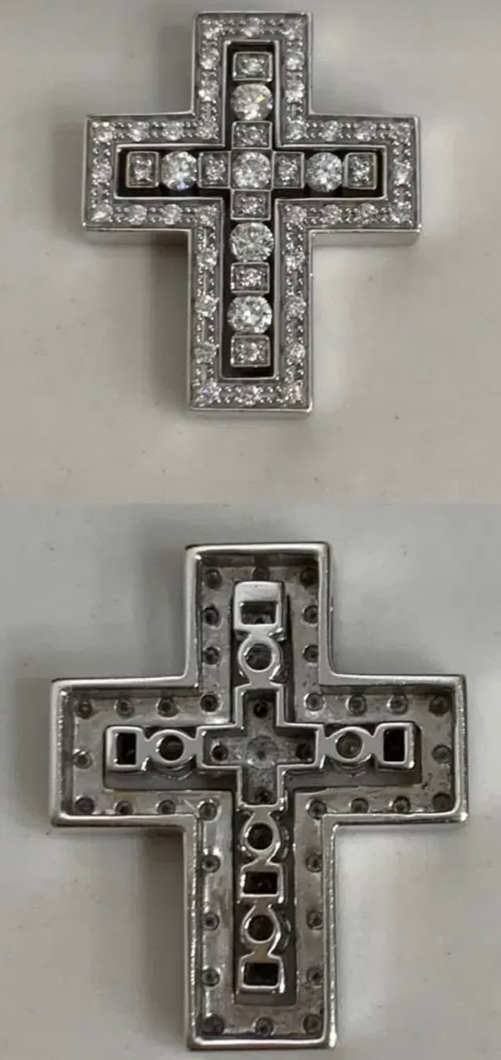 [M]다미아니 벨에포크 화이트골드 다이아 펜던트 목걸이 미듐 미디움사이즈 상품이미지3