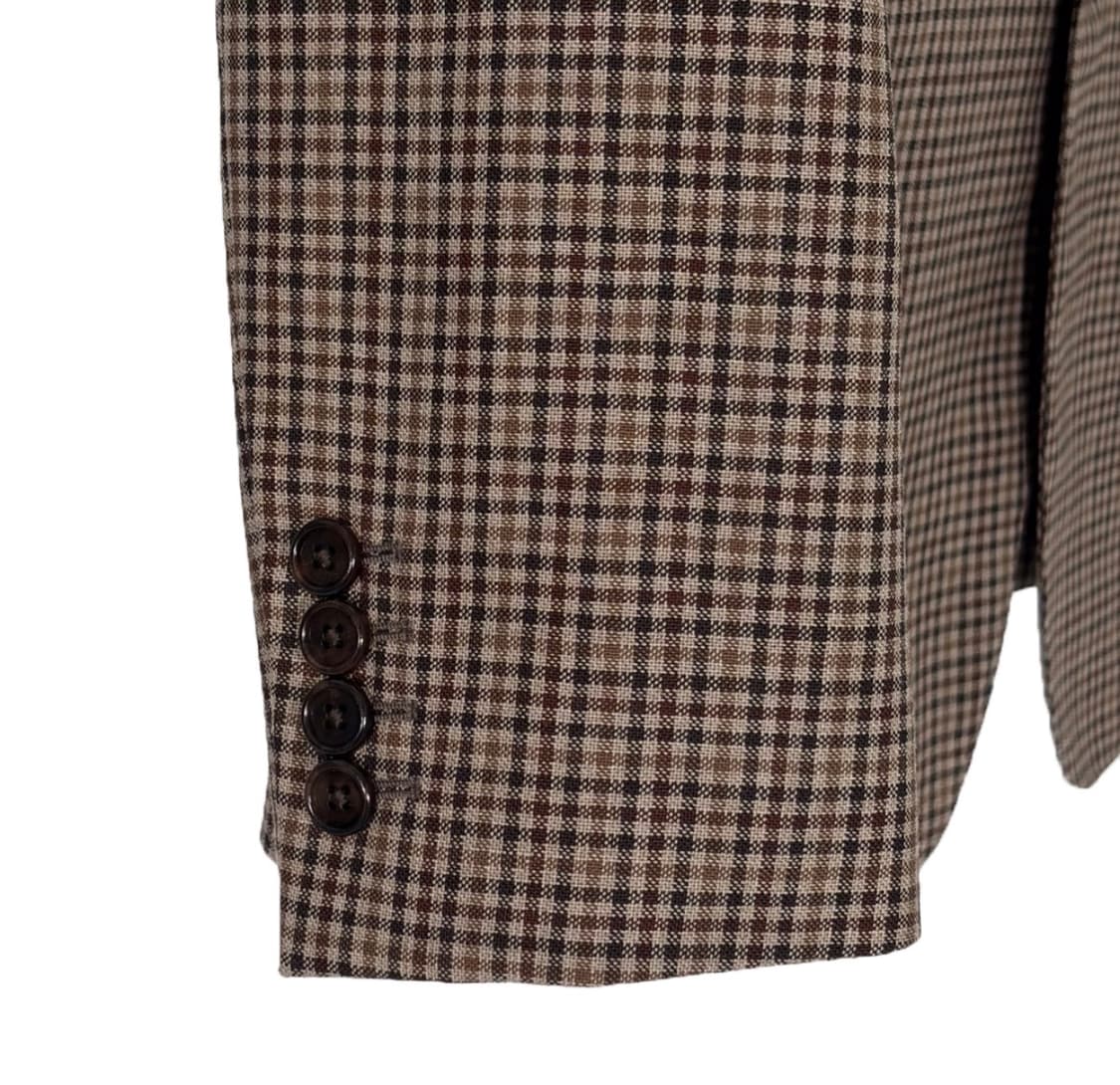 [38] 셀린느 22ss 여성 톰보이 울 깅엄 체크 블레이저 자켓 브라운 상품이미지5