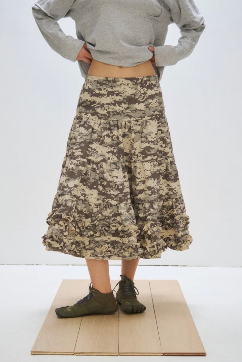 플리즈프로젝트 카모 스커트 새상품 상품이미지1