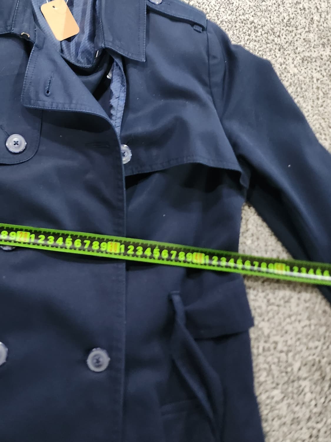 //타미힐피거 네이비 트렌치코트 M 상품이미지7