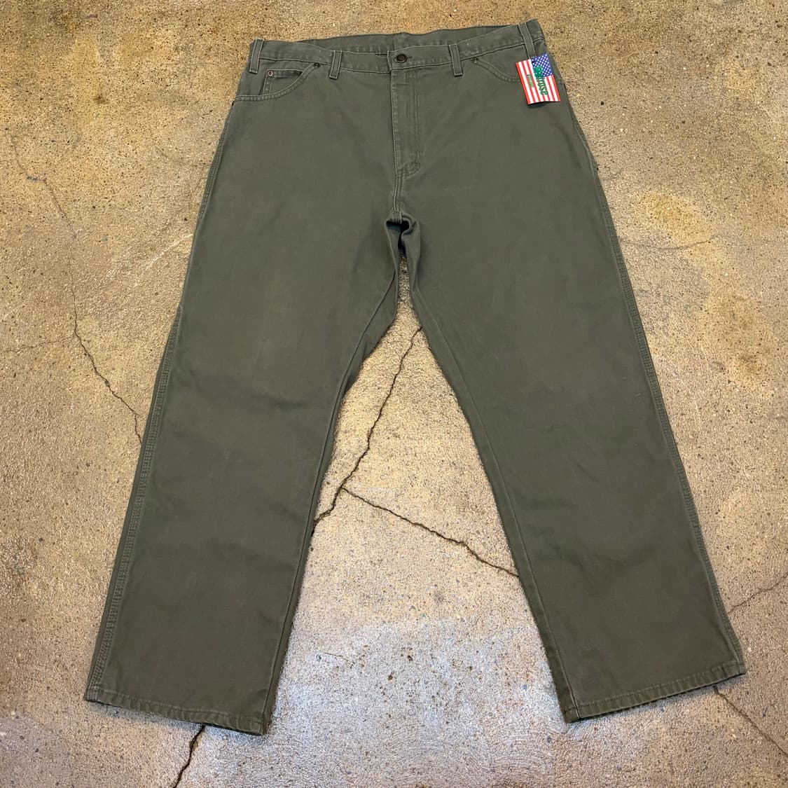 00s USA 빈티지 디키즈 싱글니 샌드스톤 팬츠 상품이미지1