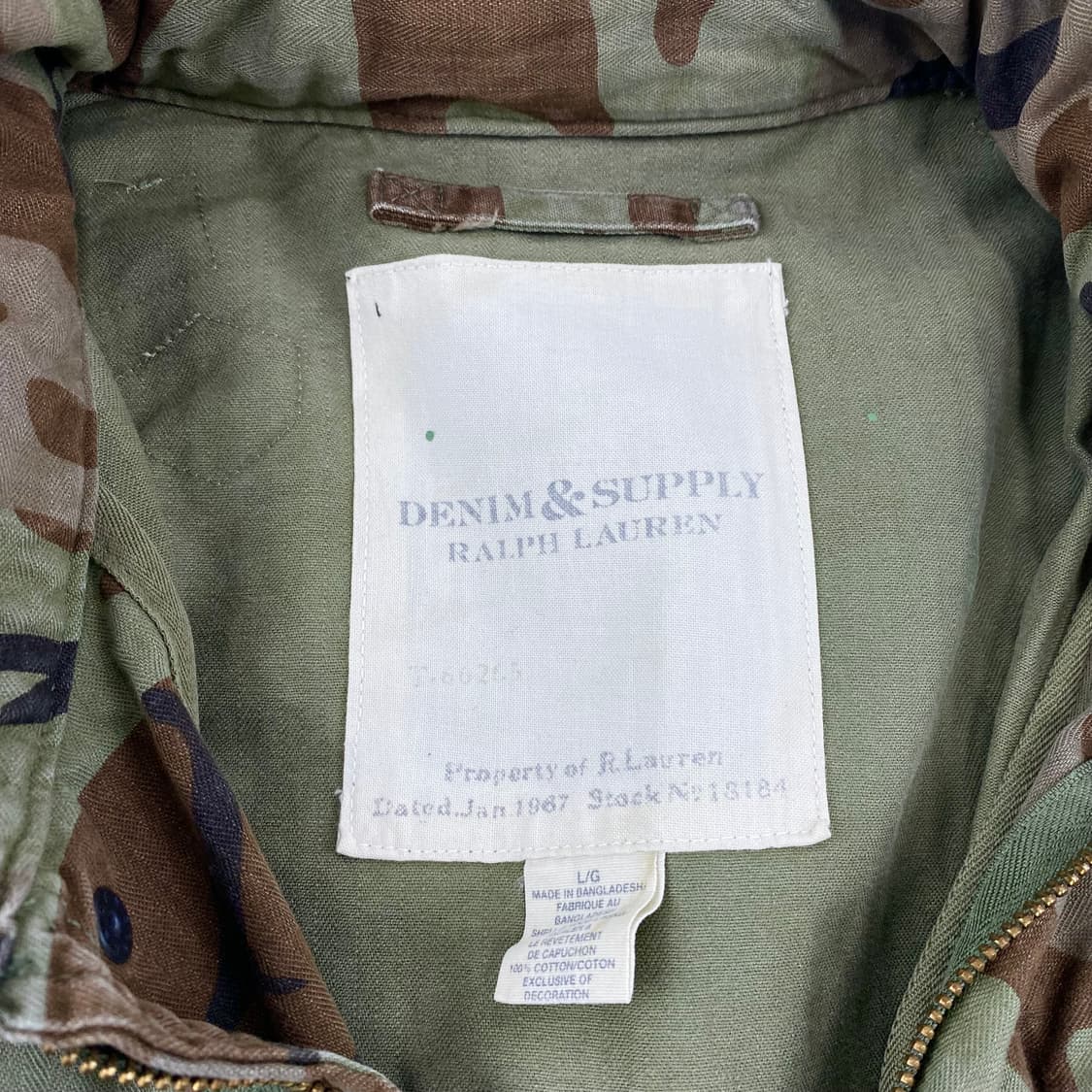 폴로 데님앤서플라이 카모 성조기 자켓 (100) 상품이미지9