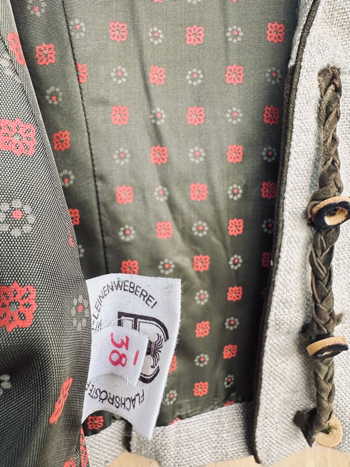 Erlmeier 레더트라흐트 린넨 자켓 상품이미지4