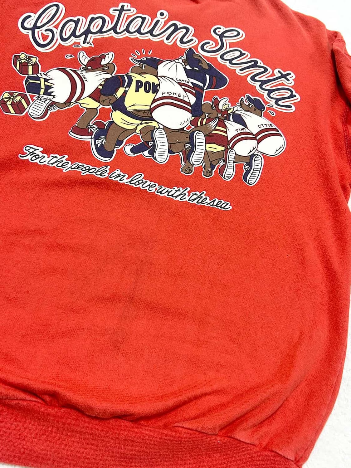 캡틴산타 프린팅 오렌지 맨투맨 상품이미지10