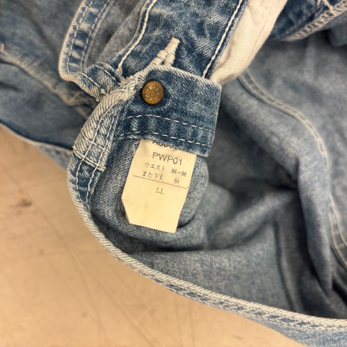 재팬빈티지 카펜터 데님 오버롤 상품이미지3