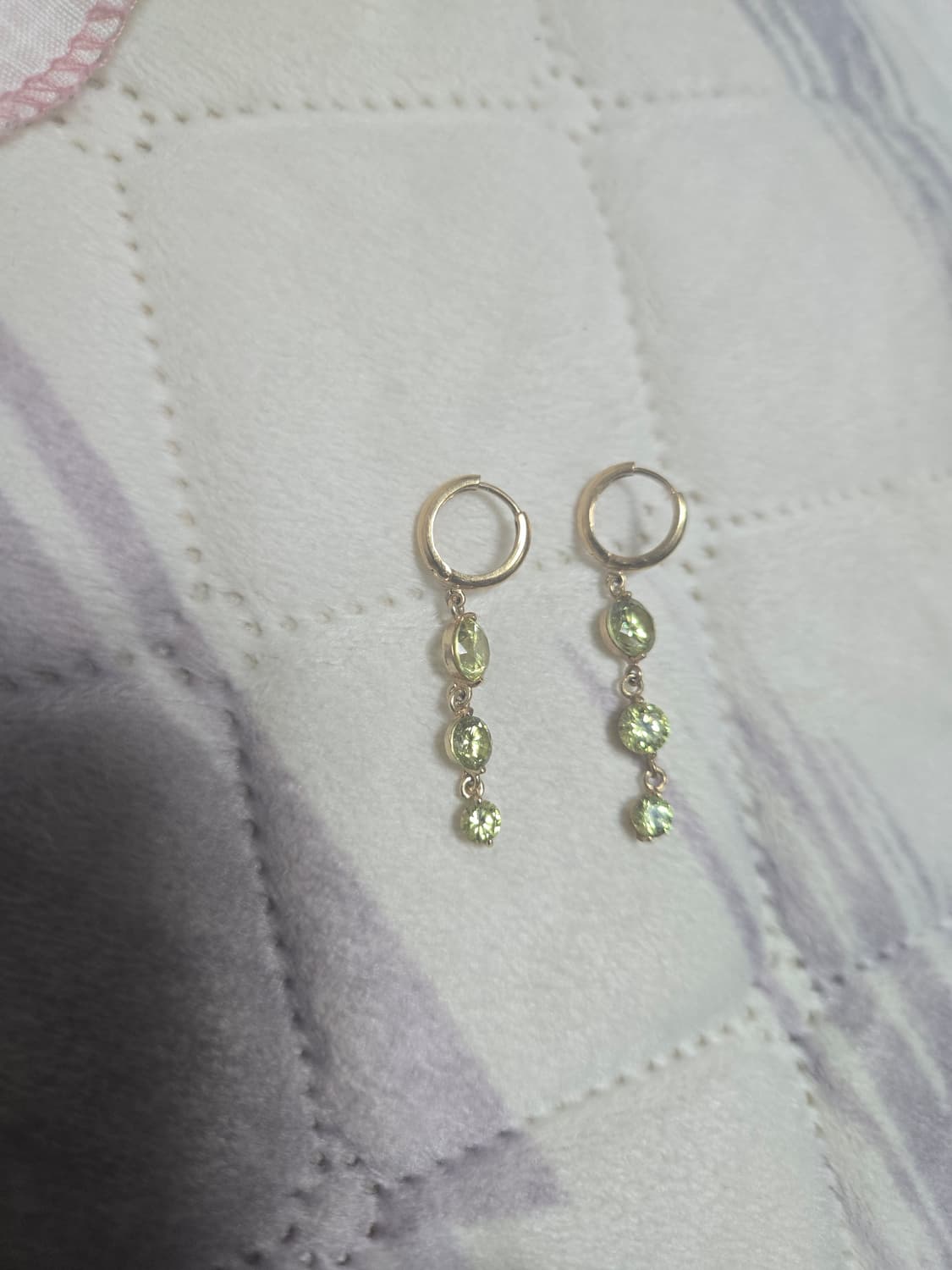 14k 옐로우골드 페리도리 귀걸이 한쌍  상품이미지3