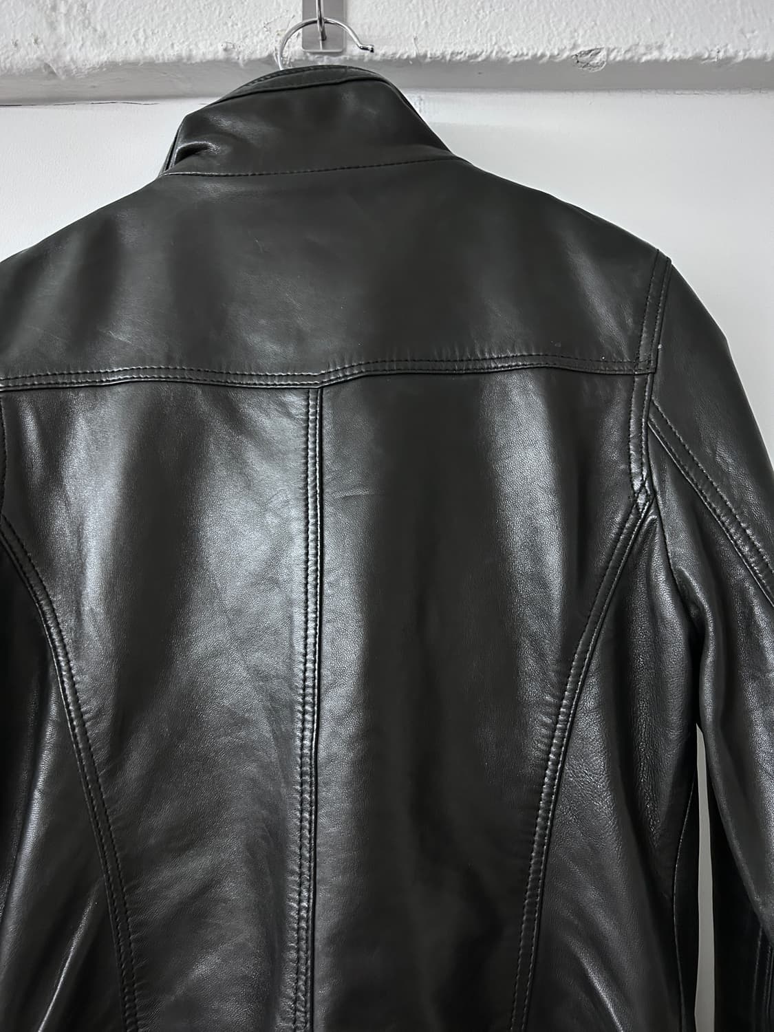 램스킨 사선 더블 지퍼/클로징 자켓 상품이미지7