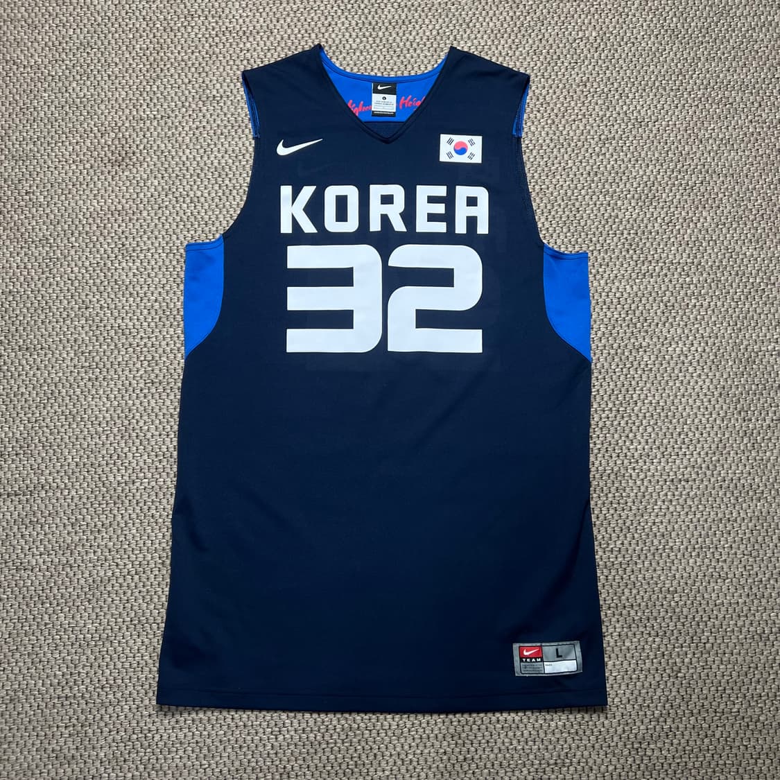 나이키 2012 런던올림픽 국대 김주성 농구 유니폼 L 상품이미지1