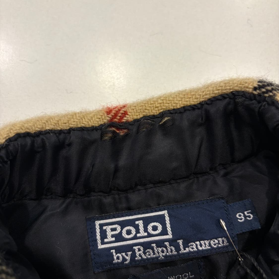 [95] 90s 폴로 랄프로렌 빈티지 울 체크 셔츠 자켓 D903 상품이미지5