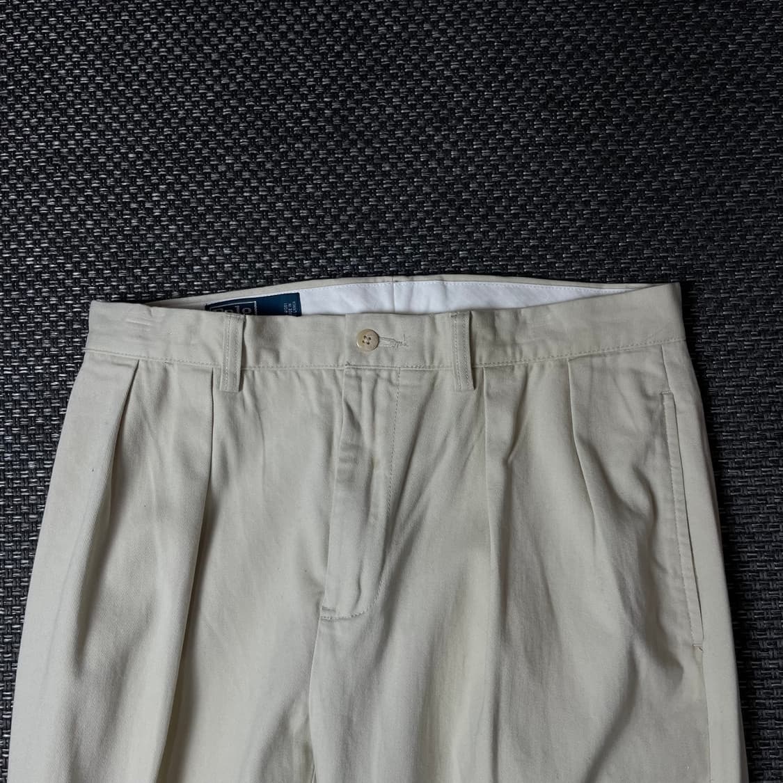 (32) 폴로 랄프로렌 아이보리 핀턱 코튼 팬츠 상품이미지3