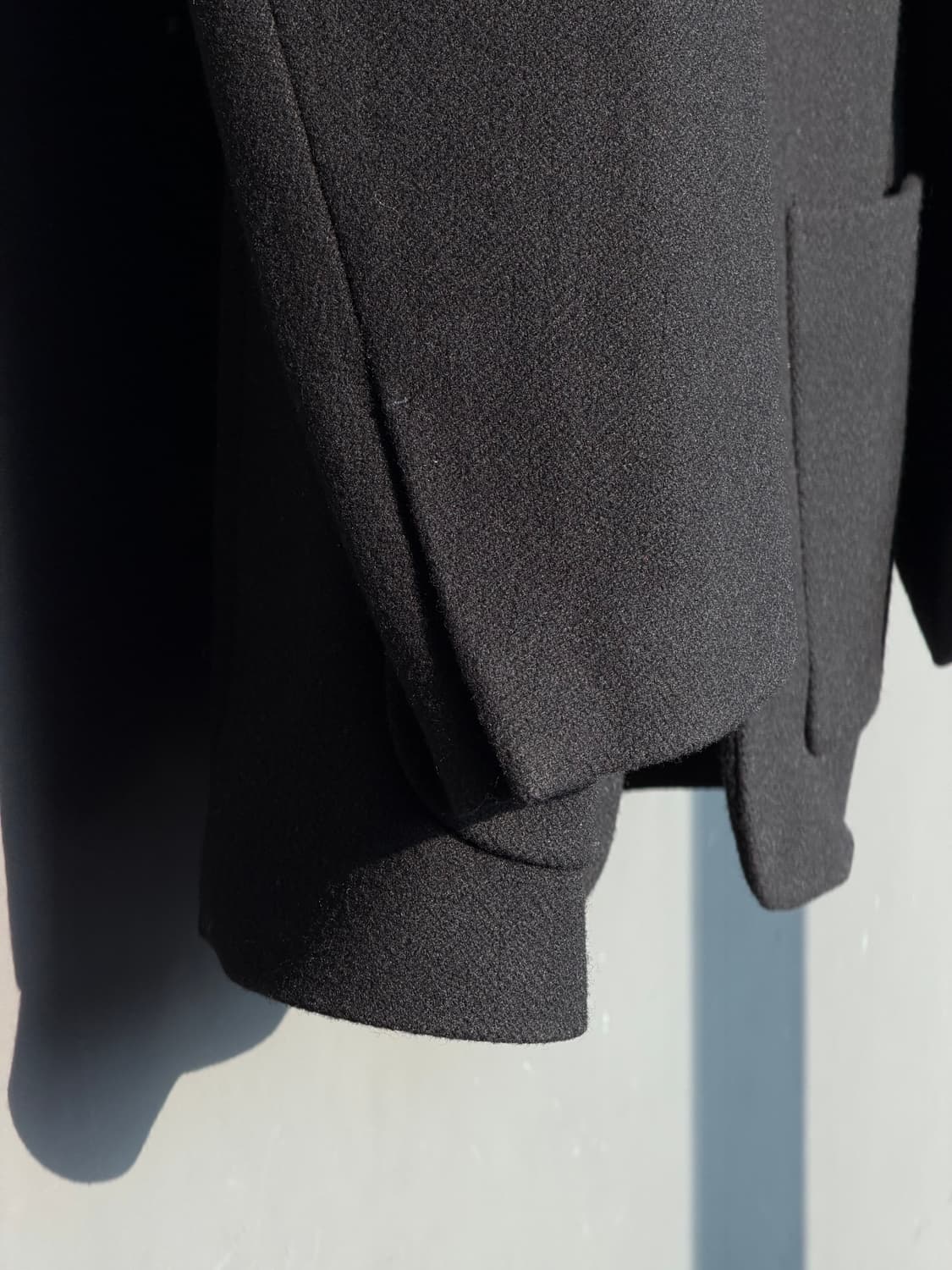 [L] 유니클로 질샌더 울블렌드 자켓 블랙 상품이미지4