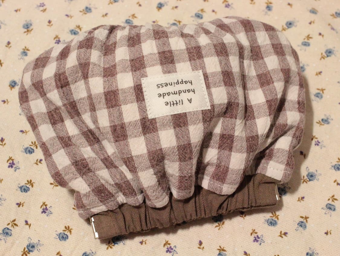 핸드메이드 브라운체크 바네 파우치 상품이미지3