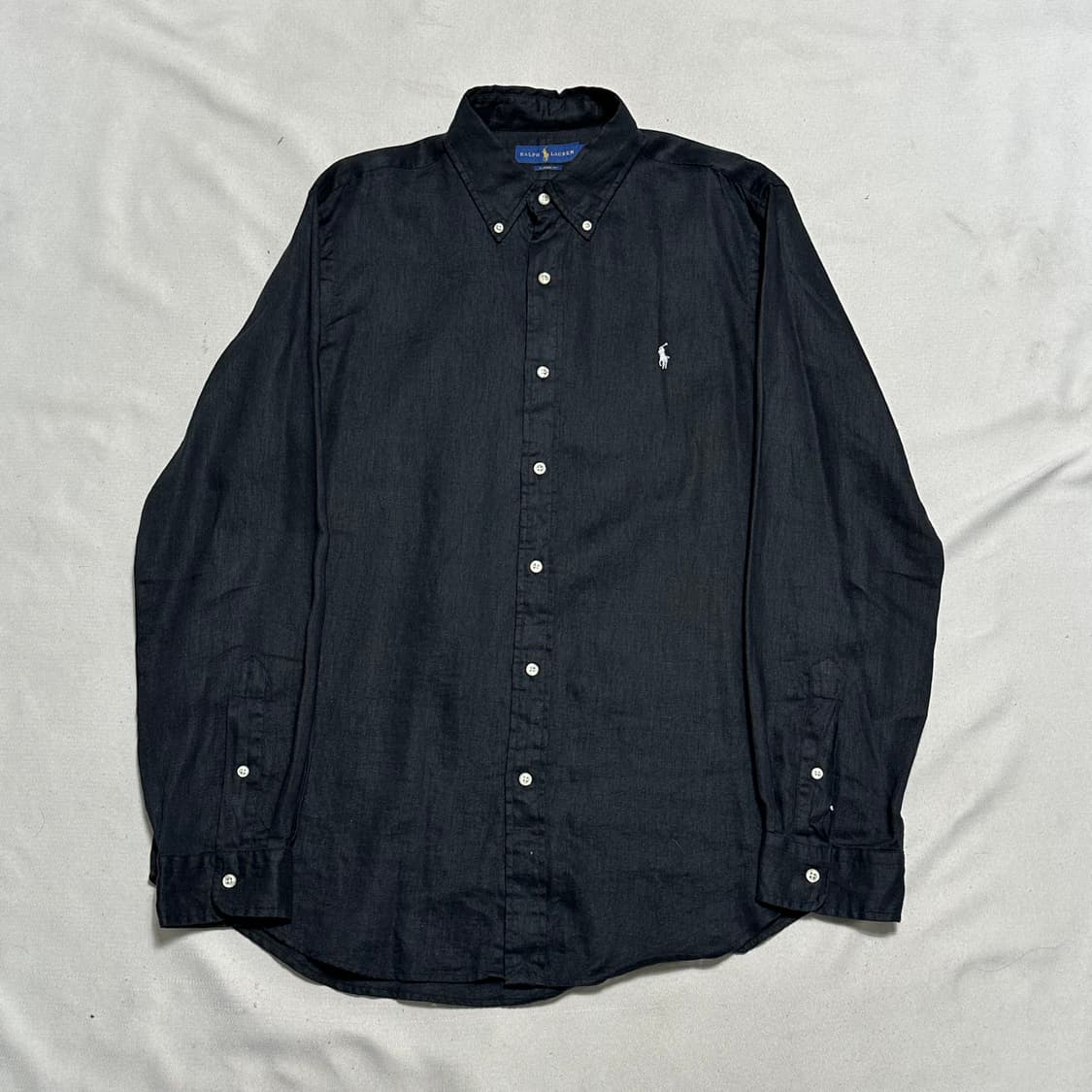 L 폴로랄프로렌 블랙 린넨 셔츠 상품이미지2