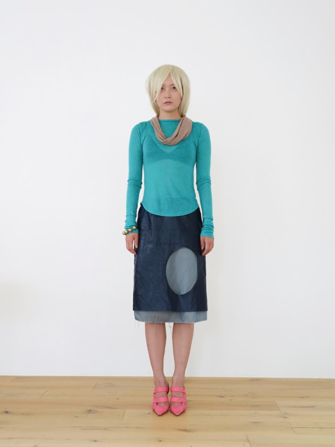 [Punctum Test] "O" skirt on blue 상품이미지7
