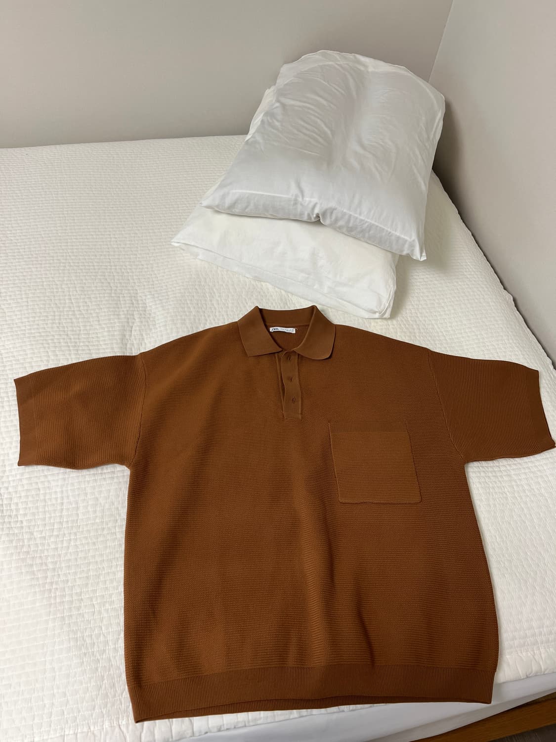ZARA 남자 반팔 카라티 M 상품이미지1