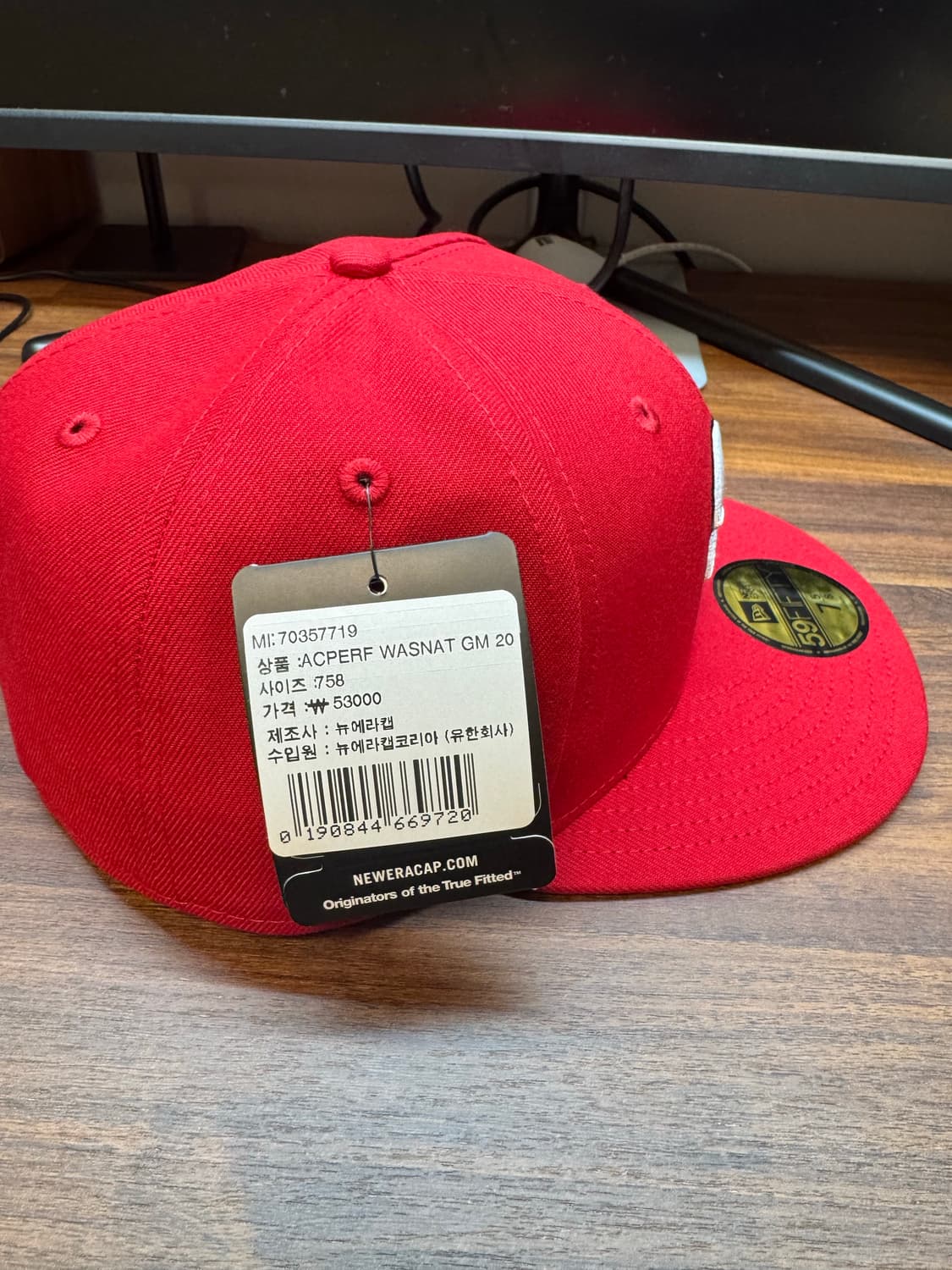 (새상품) 뉴에라 모자 59FIFTY 사이즈 7 5/8 상품이미지2