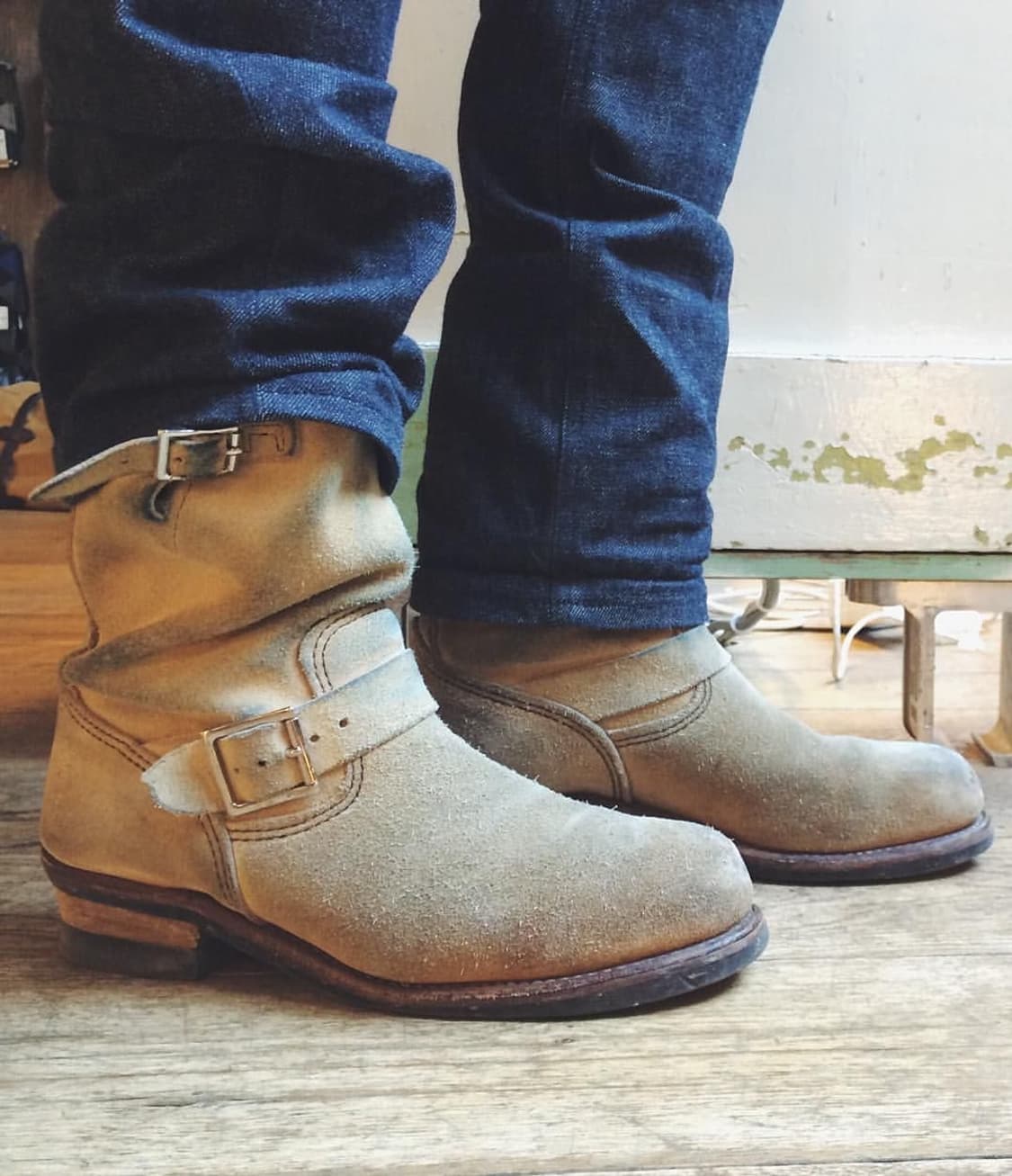 9D) 레드윙 8268 러프아웃 카멜스웨이드 엔지니어부츠 270 상품이미지3