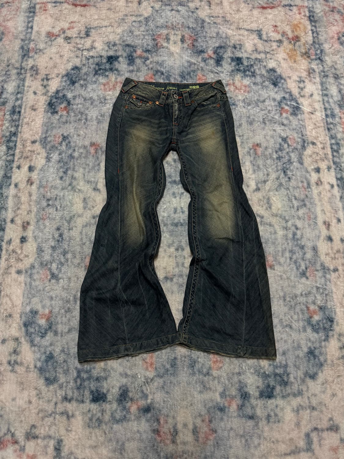 Nipper jeans wide bell bottom washing de 상품이미지2