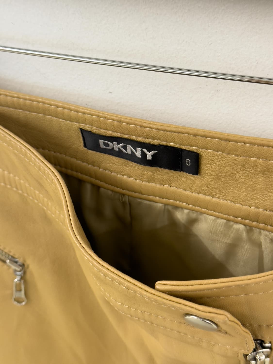 DKNY 레더 스커트 상품이미지5