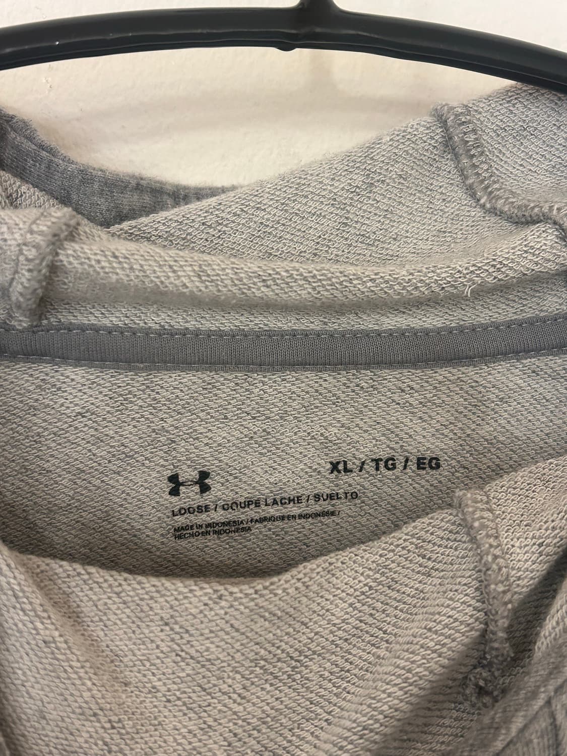 언더아머 그레이 후드티 XL 상품이미지2