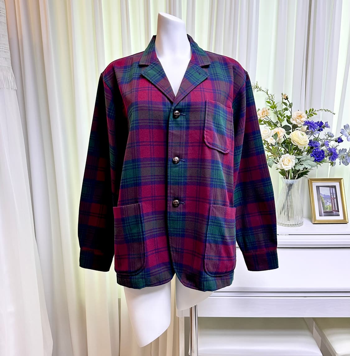 빔즈 플러스 체크자켓 상품이미지2