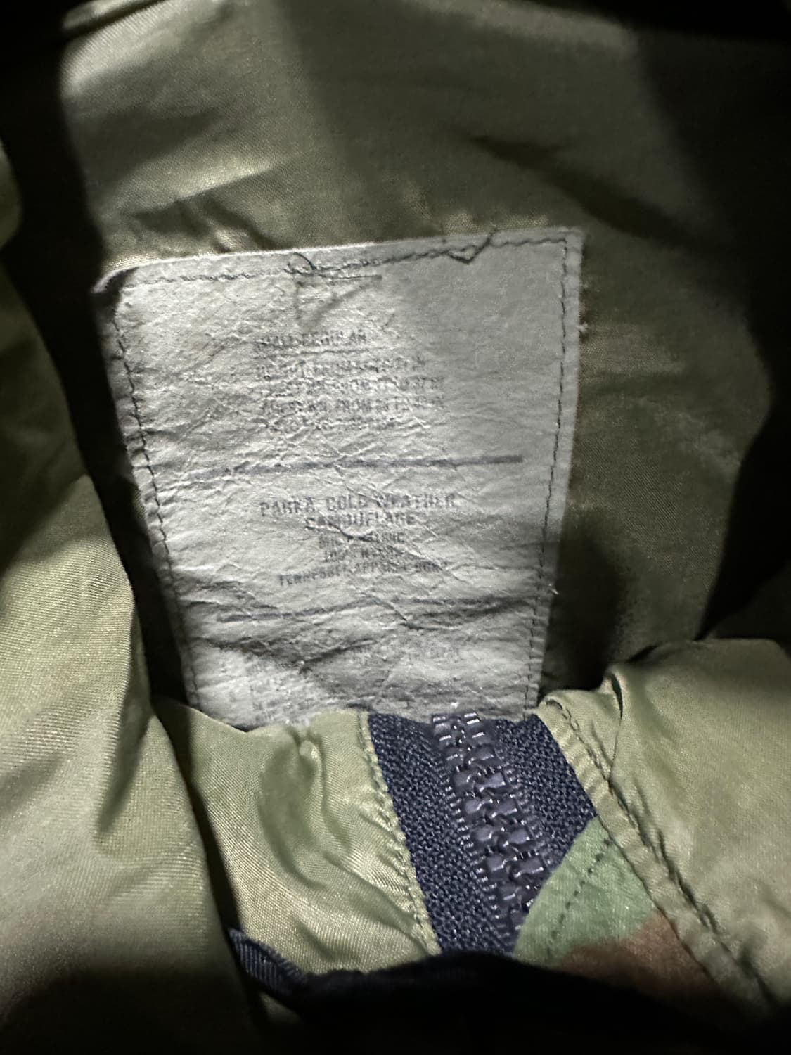 미군 오리지널 고어텍스 바람막이 100사이즈 상품이미지3