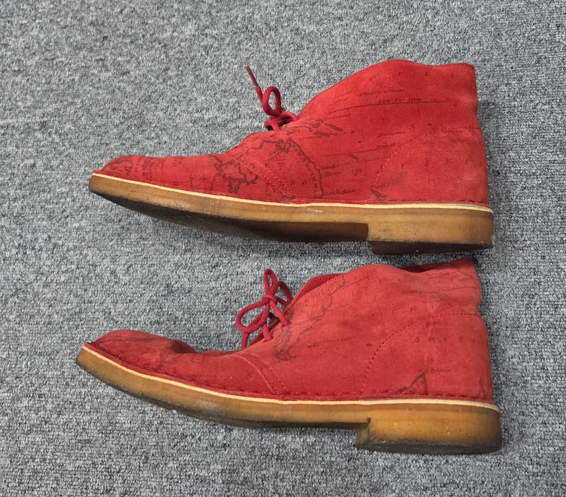 슈프림 x 클락스 데저트 맵 스웨이드 처커부츠 데저트 부츠 US 9.5 상품이미지3