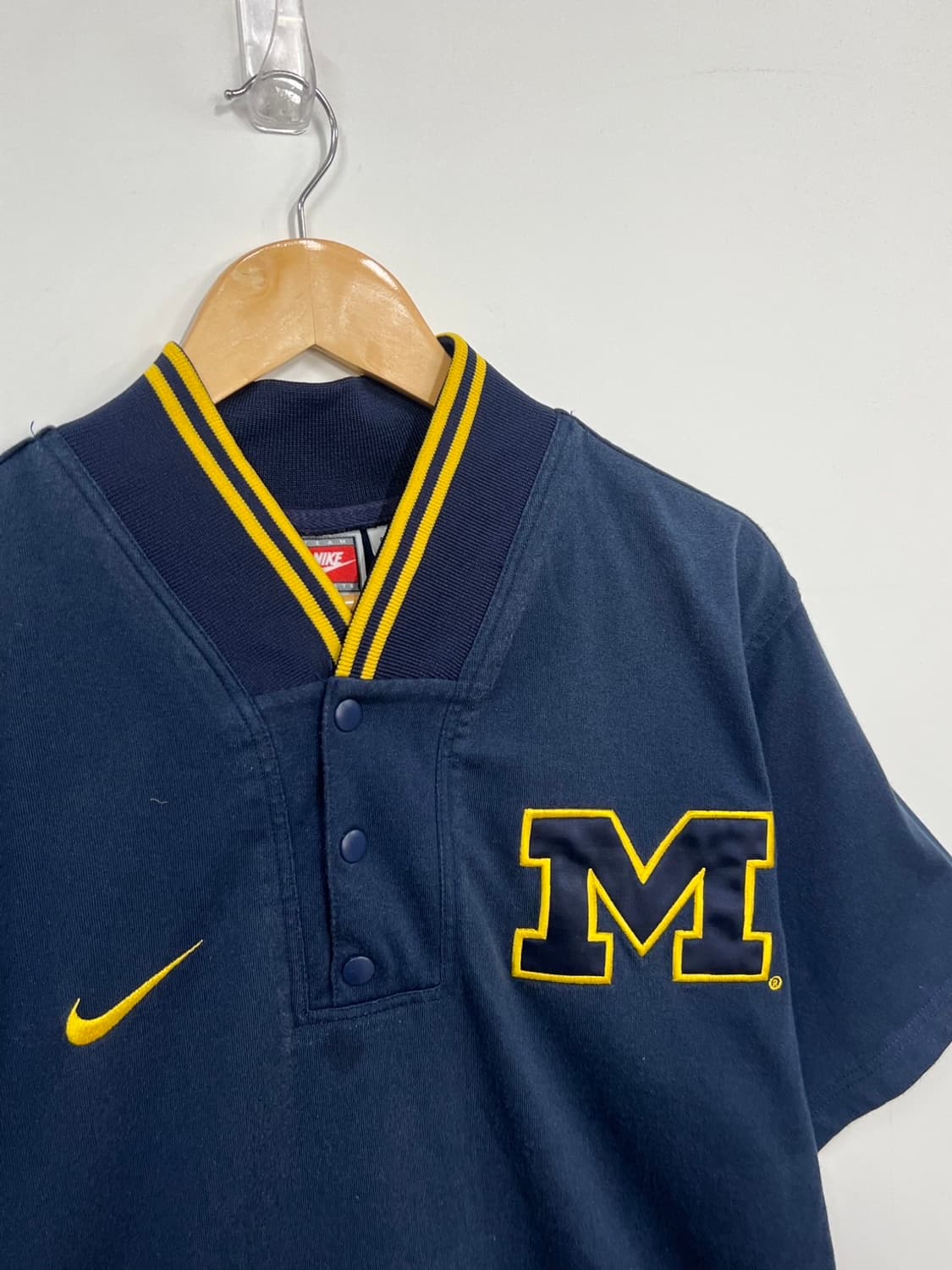 00s 나이키 올드스쿨 미시간 웜업 브이넥 반팔 져지 상품이미지2