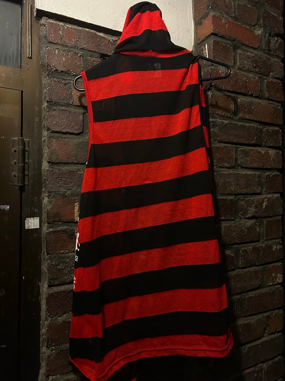 2000s JPN 펑크 스트라이프 유니언잭 조끼  상품이미지3
