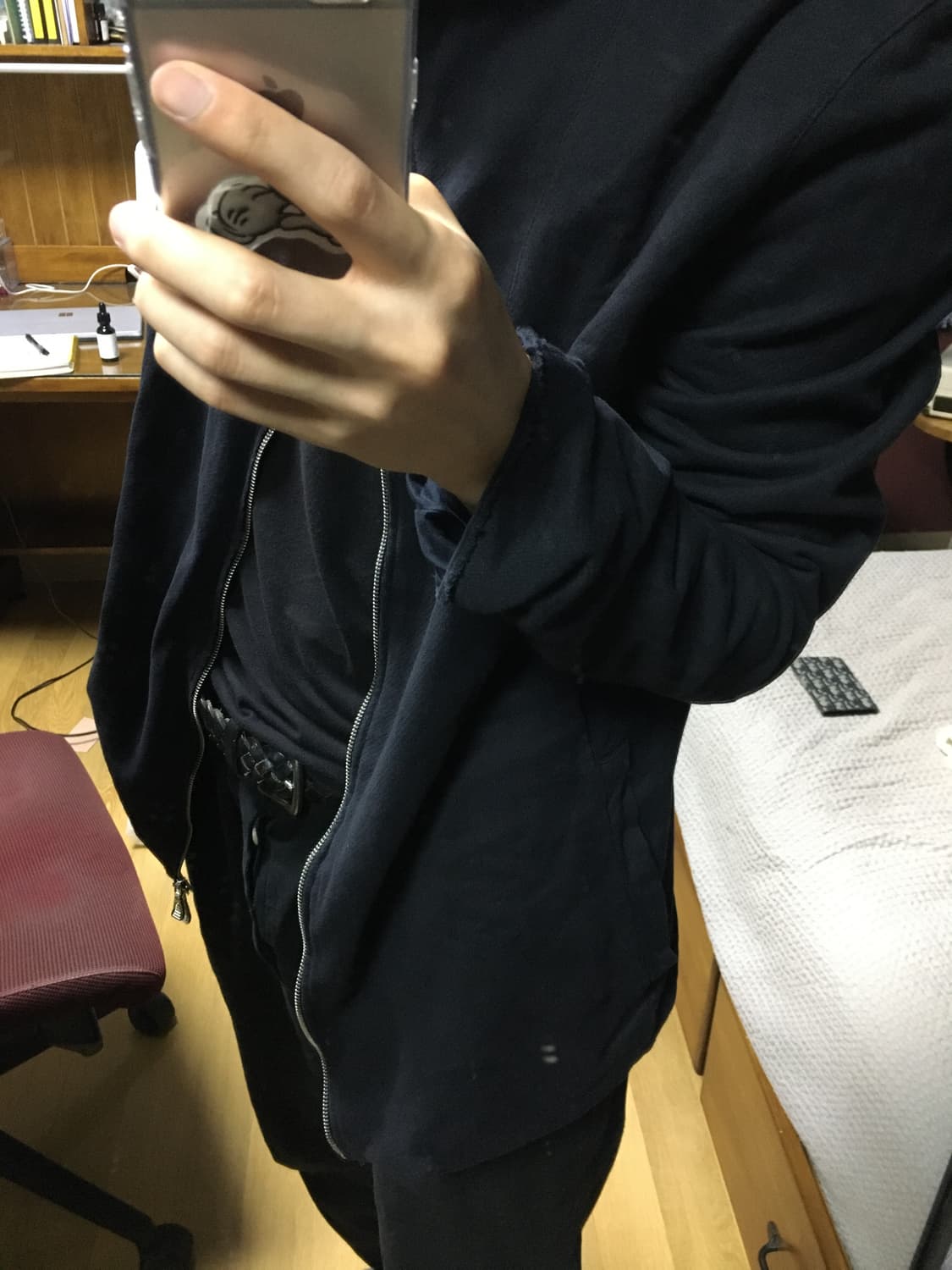 포엠 보헤미안 하이넥 후드집업 상품이미지2