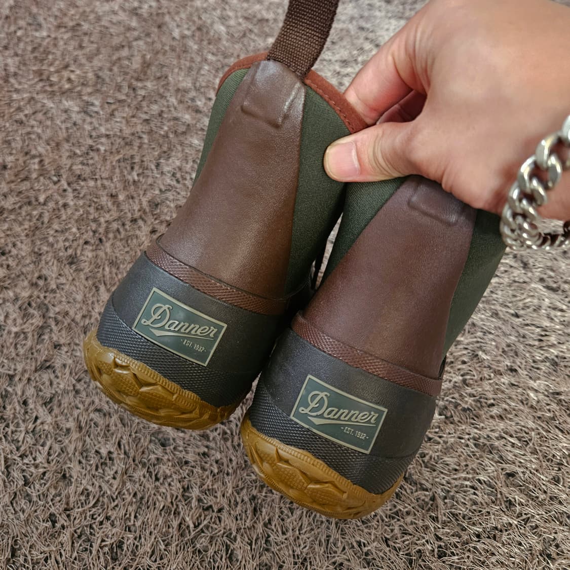 대너(Danner) in USA 카키 브라운 배색 부츠 us8 size 상품이미지3