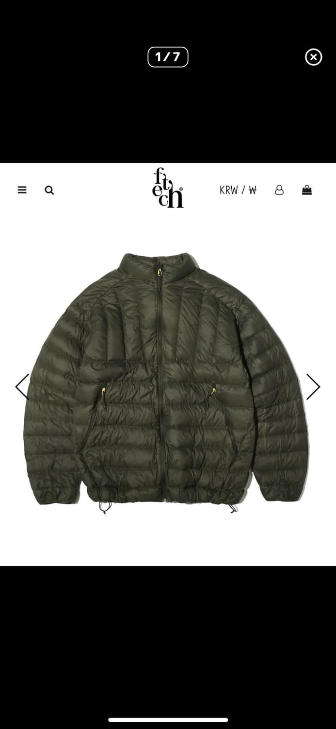 페치 경량패딩 상품이미지1