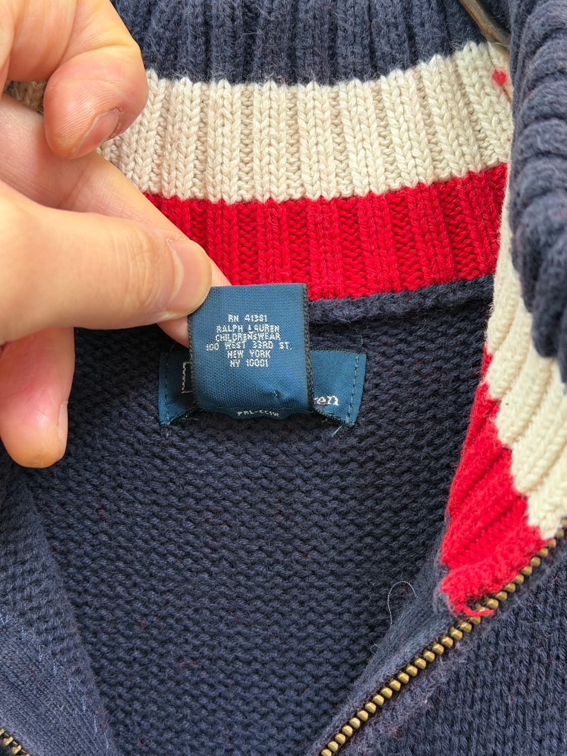 Polo Ralph Lauren 폴로 자수 니트 집업 L 상품이미지3