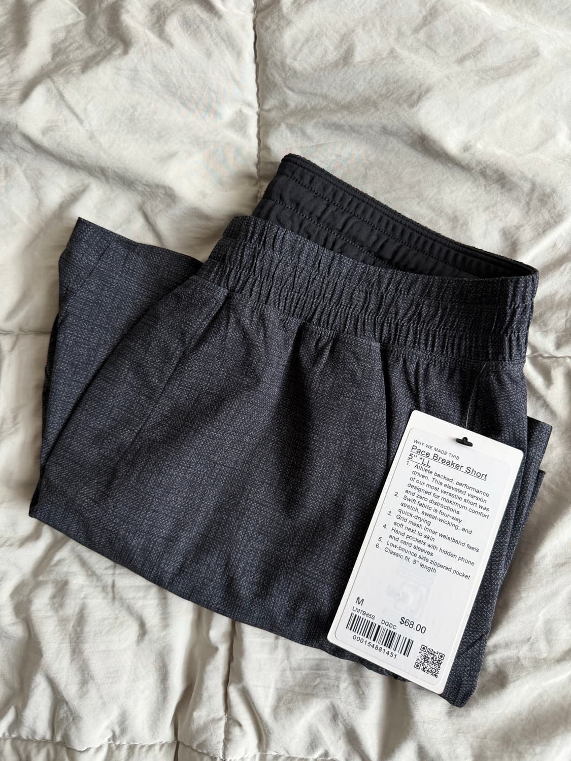 룰루레몬 페이스 브레이커 라이너리스 5인치 m 새상품 판매합니다. 상품이미지5