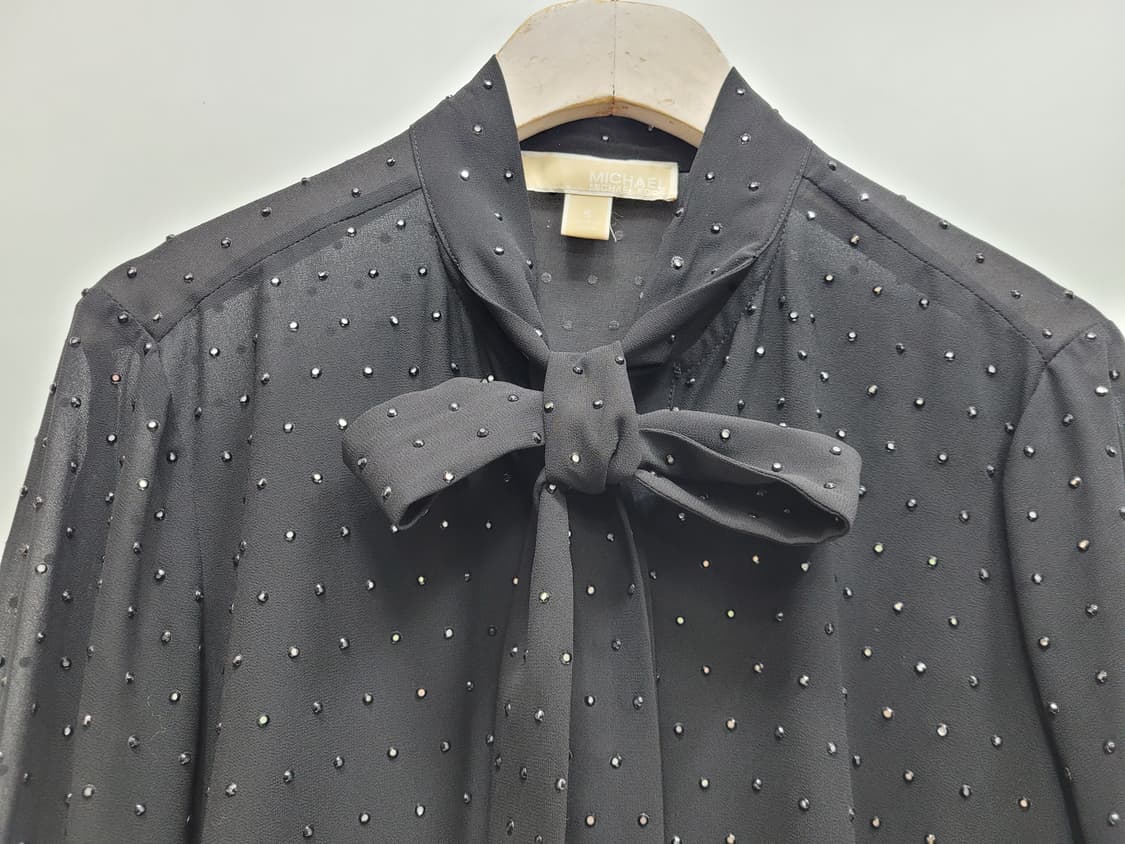 마이클코어스 라인스톤 장식 블라우스 / 여 S 블랙
 상품이미지3