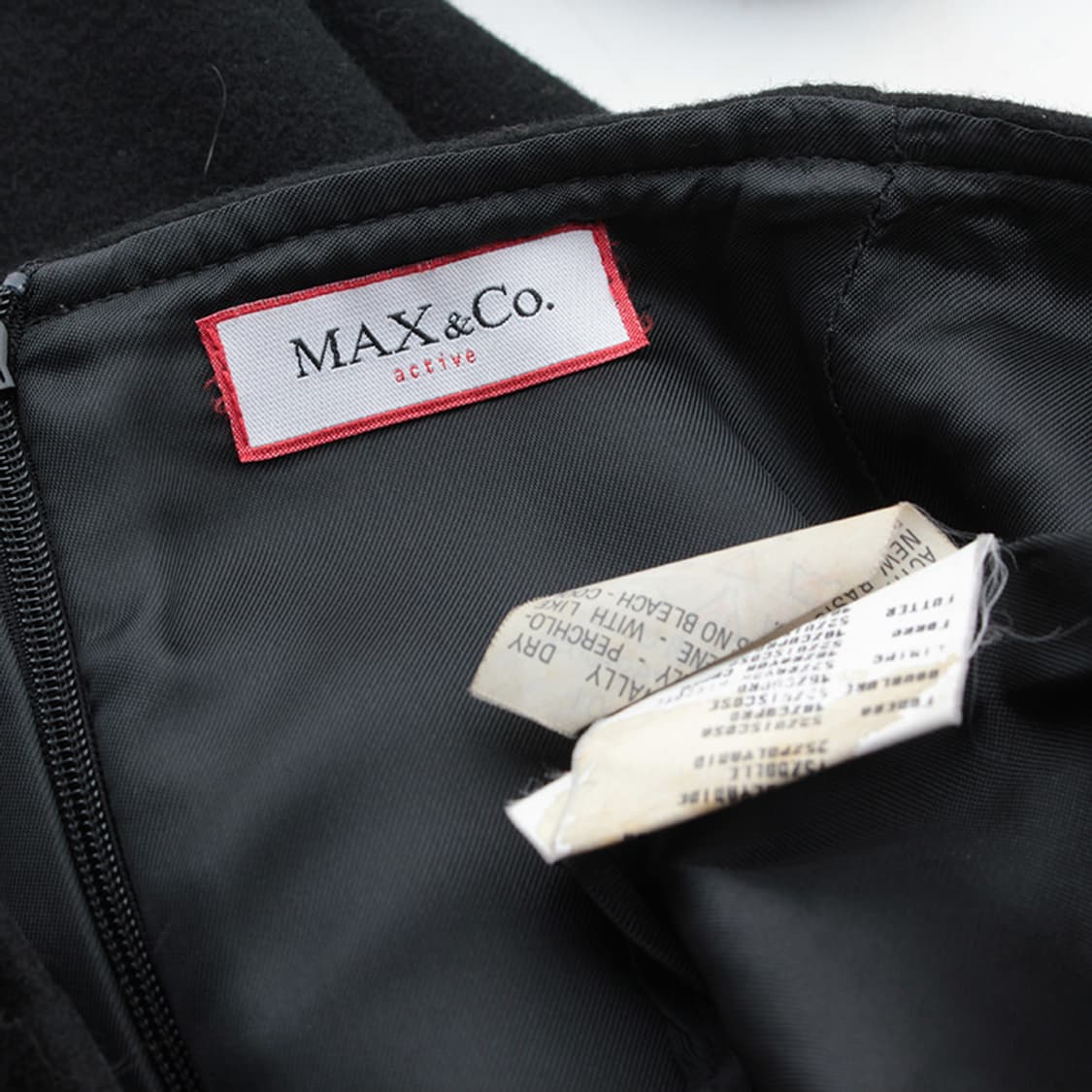 막스앤코 액티브 블랙 울 혼방 스커트 66 상품이미지3