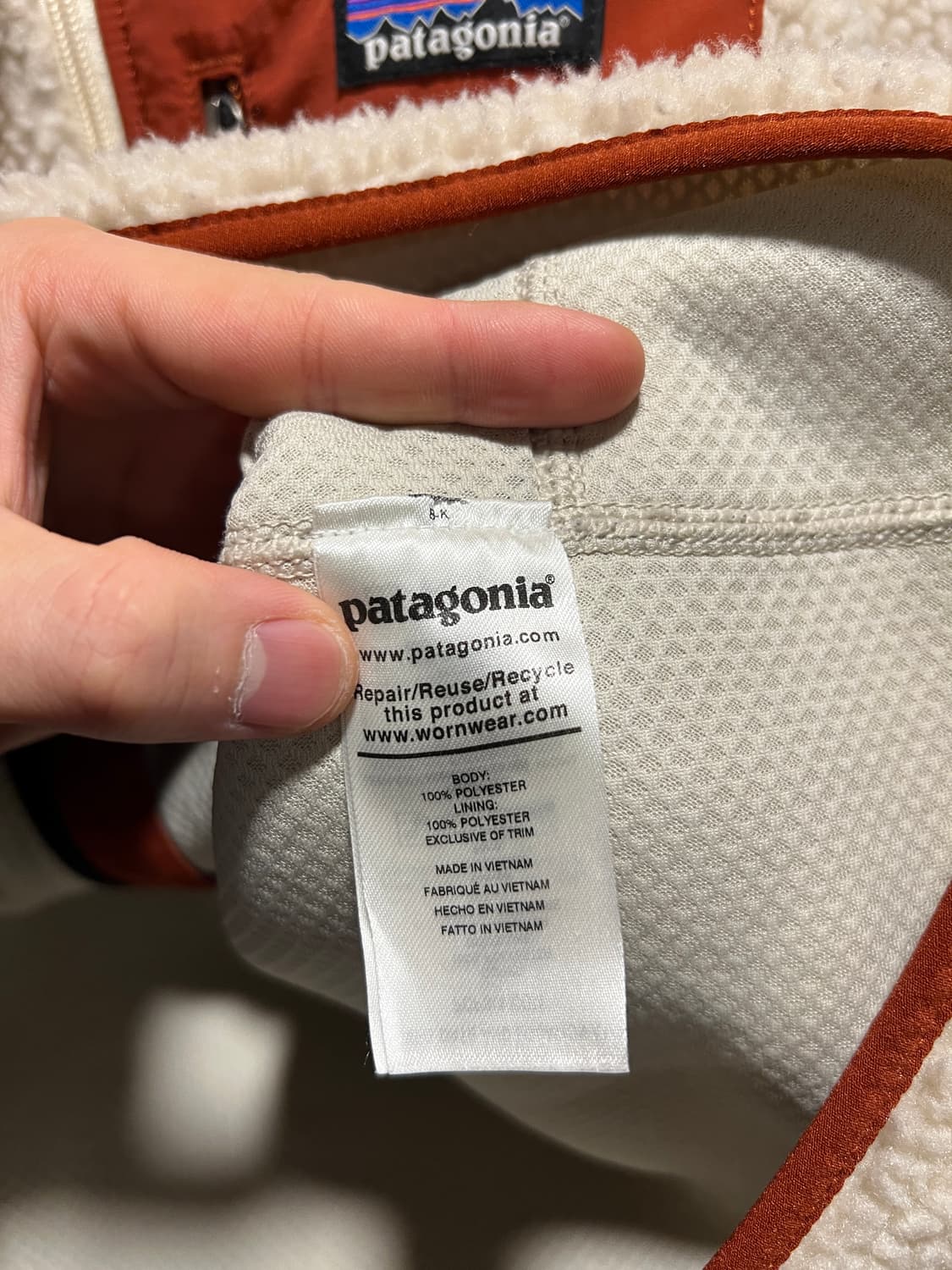 [S]파타고니아 레트로 X 화이트 플리스 자켓 상품이미지7