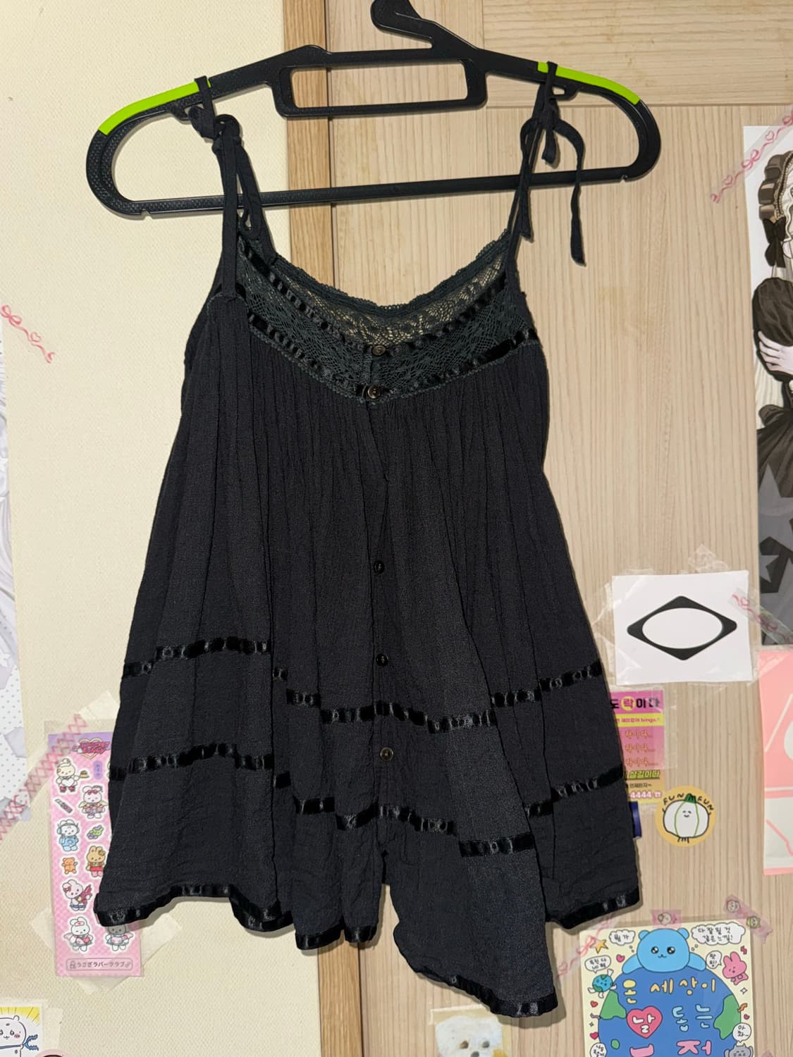 블랙레이스 슬리브리스 빈티지 상품이미지2